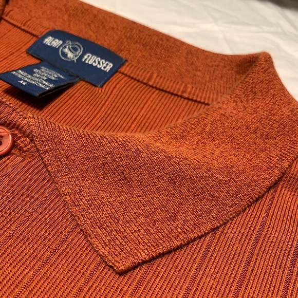Alan Flusser Men’s Knit Polo Shirt - Picture 4 of 8